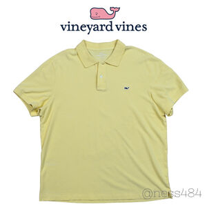 Vineyard Vines Classic Fit Short Sleeve Polo Shirt Men's Yellow Whale‎ Size L